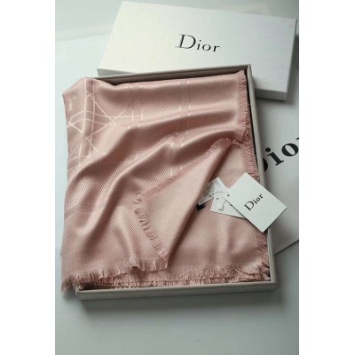 Christian Dior Light Pink Cannage Shawl 140 cm