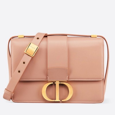 Dior 30 Montaigne Shoulder Bag In Pale Pink Calfskin