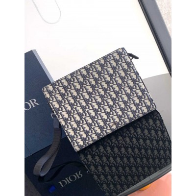 Dior A5 Triangle Pouch in Dior Oblique Jacquard