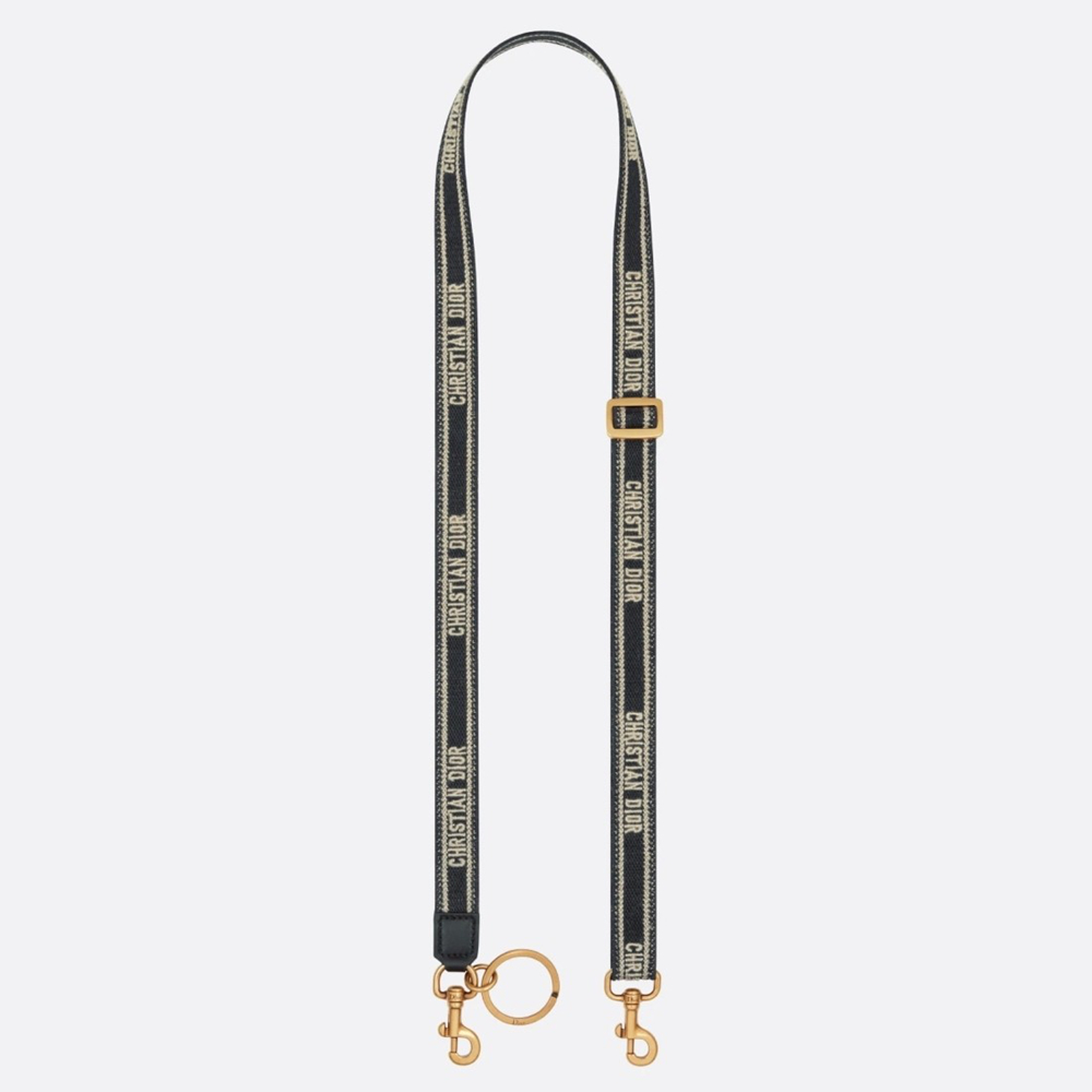 Dior Blue Adjustable Micro Shoulder Strap