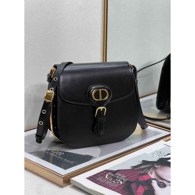 Dior Bobby Frame Bag In Black Box Calfskin