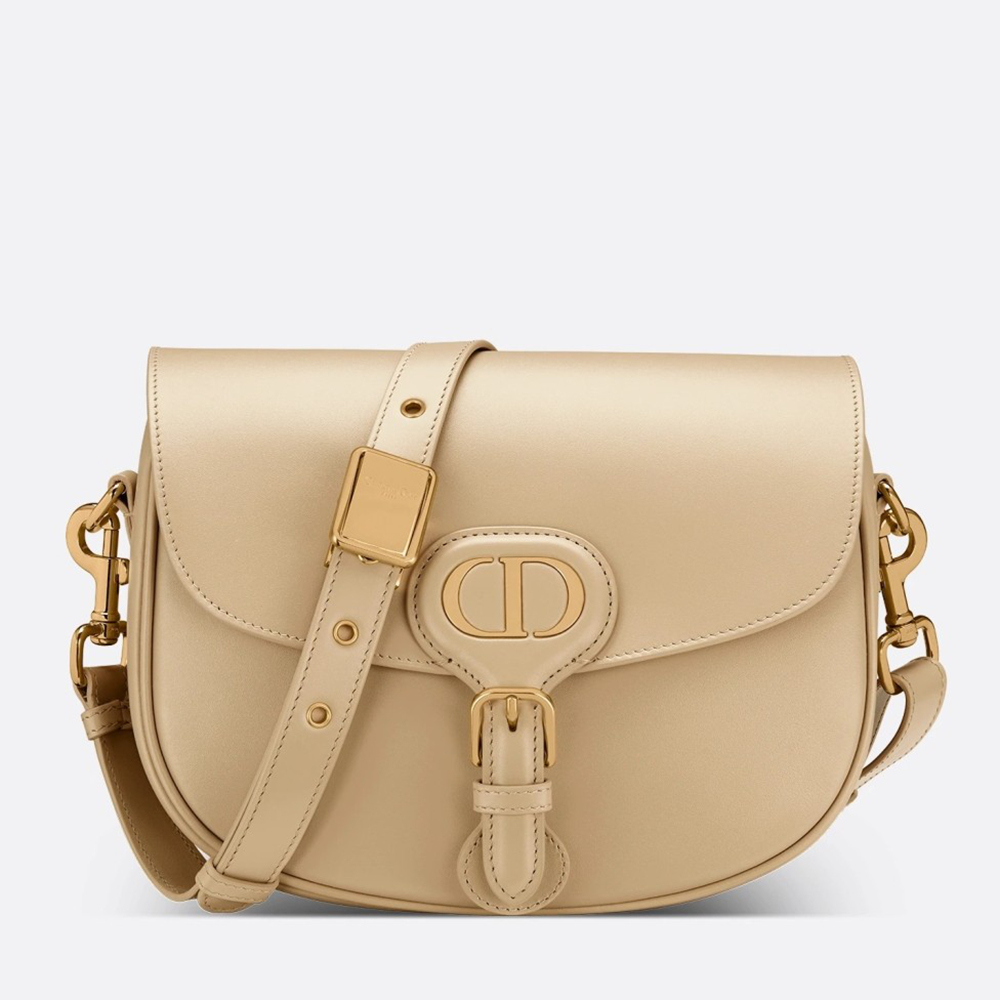 Dior Bobby Medium Bag In Beige Box Calfskin