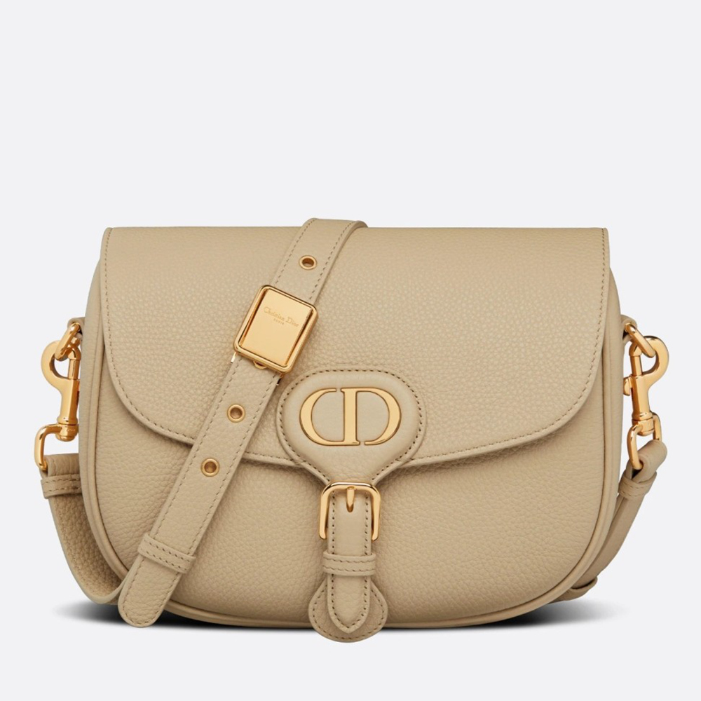 Dior Bobby Medium Bag In Beige Grained Calfskin