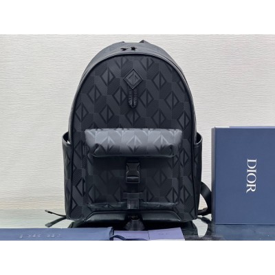 Dior Explorer Backpack In Black CD Diamond Mirage Ski Capsule Nylon