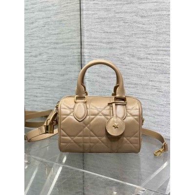 Dior Groove 20 Bag in Biscuit Macrocannage Calfskin