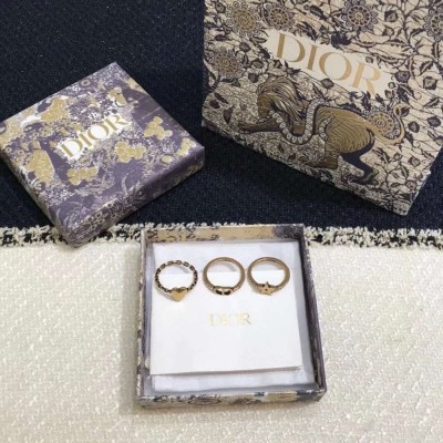 Dior Lucky CD Set of Three Rings S Size