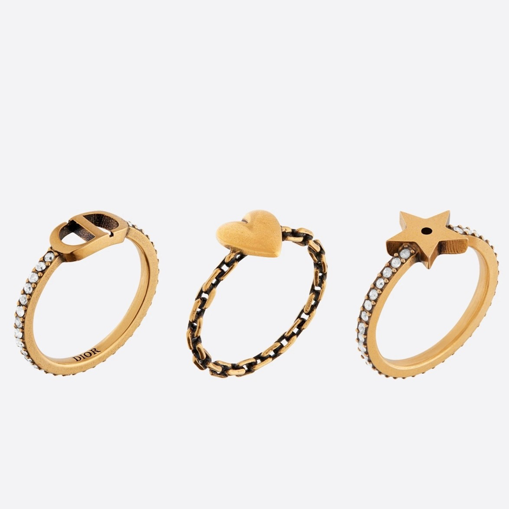 Dior Lucky CD Set of Three Rings S Size