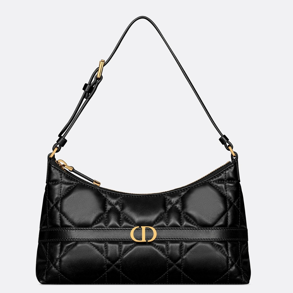 Dior Miss Caro Cigale Mini Bag in Black Macrocannage Lambskin