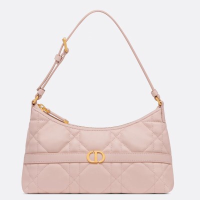 Dior Miss Caro Cigale Mini Bag in Pink Macrocannage Lambskin