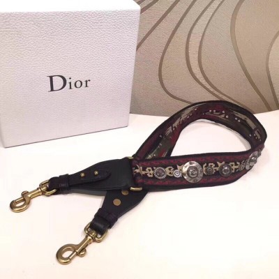 Dior Red Canvas Bohemian-inspired Strap