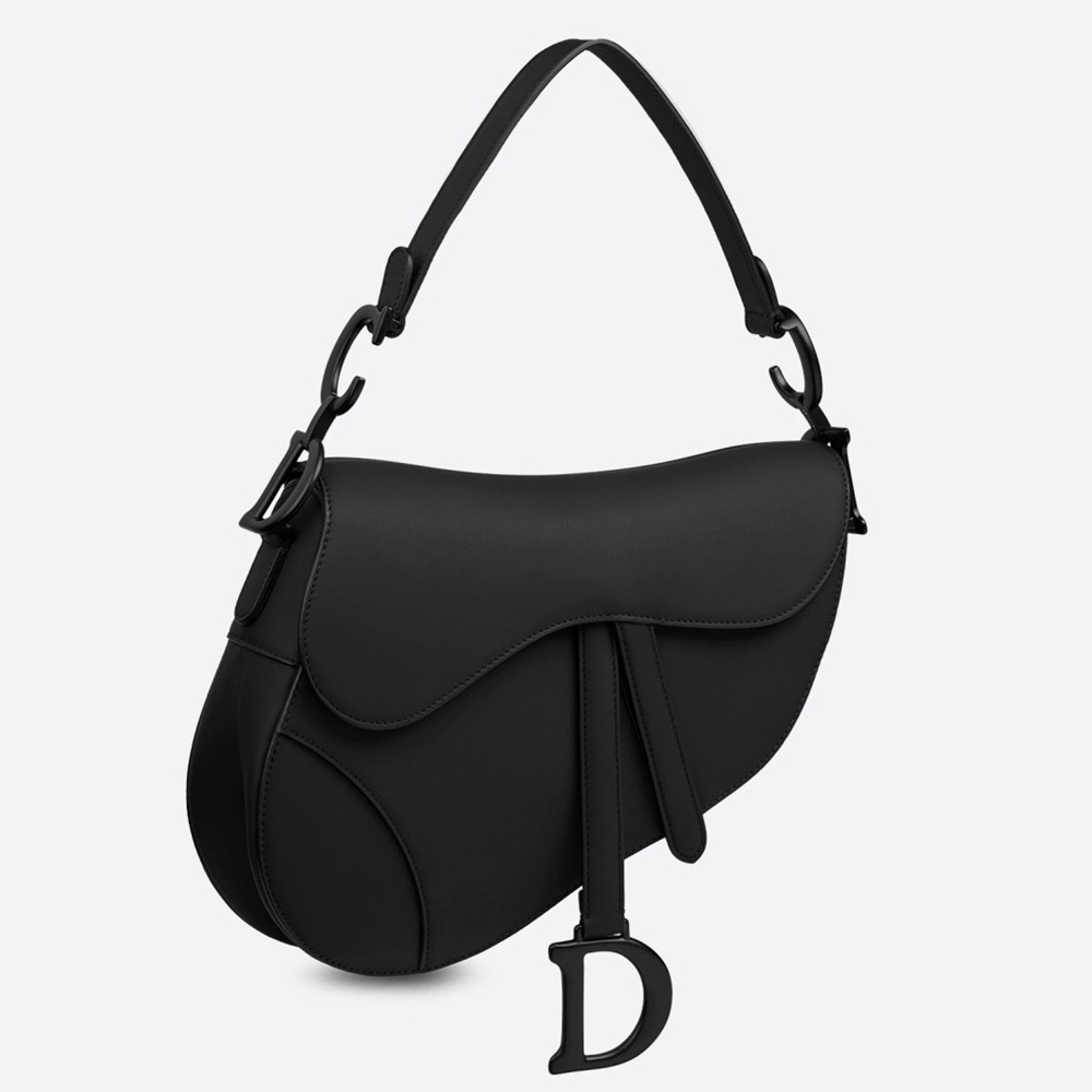 Dior Saddle Bag In Black Ultramatte Calfskin