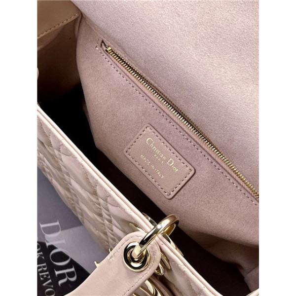 Dior Medium Lady Dior Bag M0565 Pink Lambskin