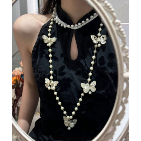 Dior Women's Metamorphose Long Necklace Golden