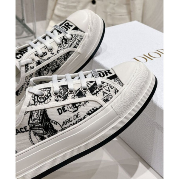 Dior Women's WalknDior Platform Sneaker Cream