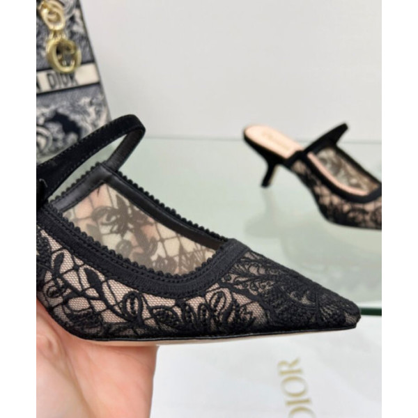 Dior Women's Capture Heeled Mule Black