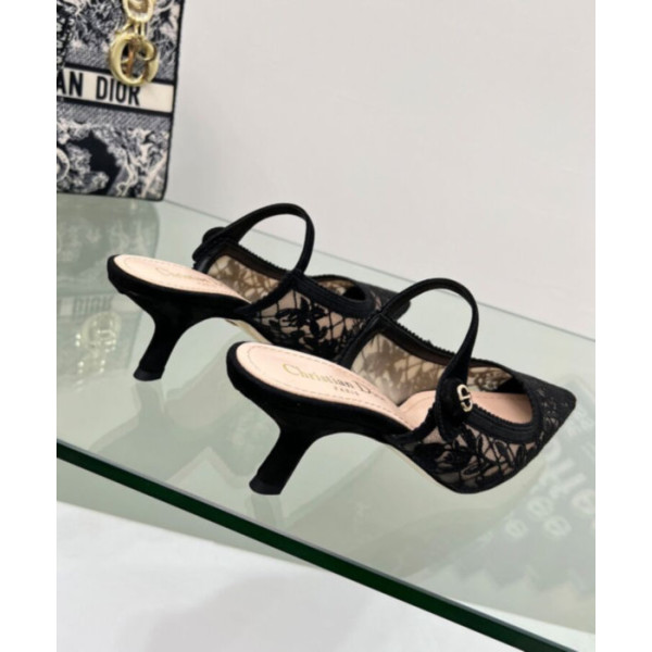 Dior Women's Capture Heeled Mule Black