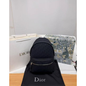 Dior Rider Backpack Oblique Motif Canvas Black Bag