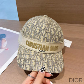 Dior Baseball Cap D Oblique Cotton Khaki