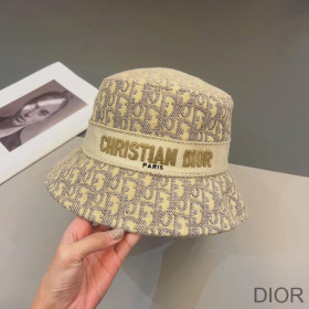 Dior Bucket Hat D Oblique Cotton Khaki