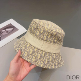 Dior Bucket Hat D Oblique Cotton Khaki
