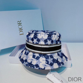 Dior Bucket Hat Etoile Cotton Blue