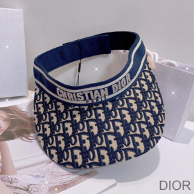 Dior Visor D Oblique Cotton Navy Blue