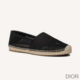 Dior Granville Espadrilles Women Mesh Black