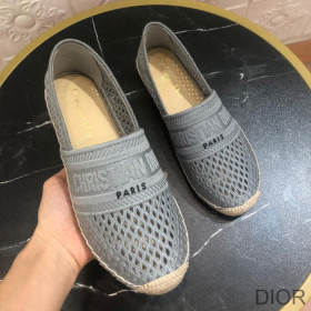 Dior Granville Espadrilles Women Mesh Sky Blue