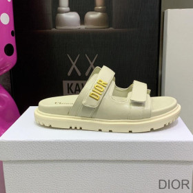 Dior DiorAct Slides Women Calfskin White