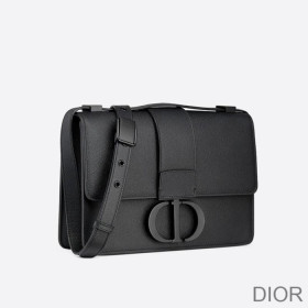 Dior 30 Montaigne Bag Ultramatte Grained Calfskin Black