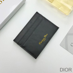 Dior 30 Montaigne Card Holder Oblique Motif Canvas Blue