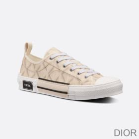 Dior B23 Sneakers Unisex CD Diamond Motif Canvas Brown