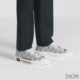Dior B23 Sneakers Unisex CD Diamond Motif Canvas Grey