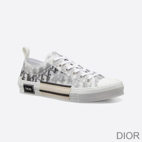Dior B23 Sneakers Unisex Oblique Motif Canvas Black