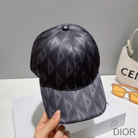 Dior Baseball Cap CD Diamond Cotton Black