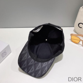 Dior Baseball Cap CD Diamond Cotton Black