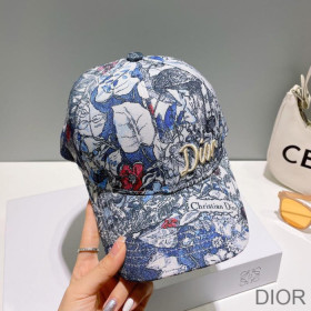 Dior Baseball Cap Jardin Magique Cotton Blue