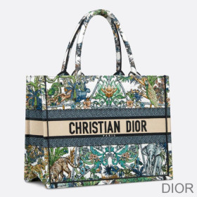 Dior Book Tote Etoile de Voyage Motif Canvas Multicolor