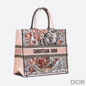 Dior Book Tote La Force Motif Canvas Multicolor Bag