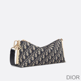 Dior Club Bag Oblique Motif Canvas Blue