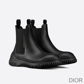 Dior D Racer Ankle Boots Women Calfskin Black