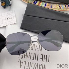Dior D49990 Pilot Sunglasses In Black