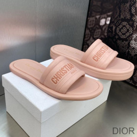 Dior Every D Slides Women Lambskin Pink