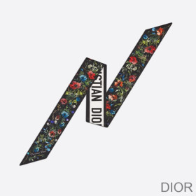 Dior Mitzah Twill D Millefiori Silk Black