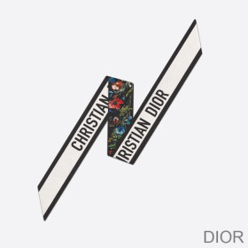 Dior Mitzah Twill D Millefiori Silk Black