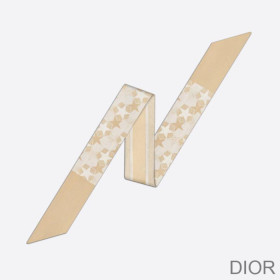 Dior Mitzah Twill Etoile Silk Khaki
