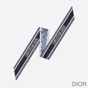 Dior Mitzah Twill Jardin d''Hiver Silk Blue