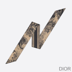 Dior Mitzah Twill Toile de Jouy Silk Beige