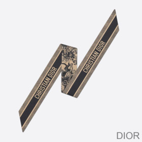 Dior Mitzah Twill Toile de Jouy Silk Beige
