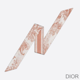 Dior Mitzah Twill Toile de Jouy Silk Cherry